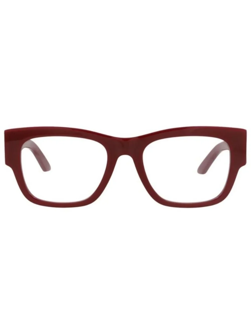 New Alexander McQueen Womens Square/Rectangle Burgundy Burgundy Transparent Fash